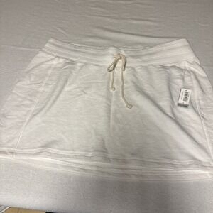 Old Navy White Cotton Women's Skirt.‎ Pull On NWT. Pull String.
